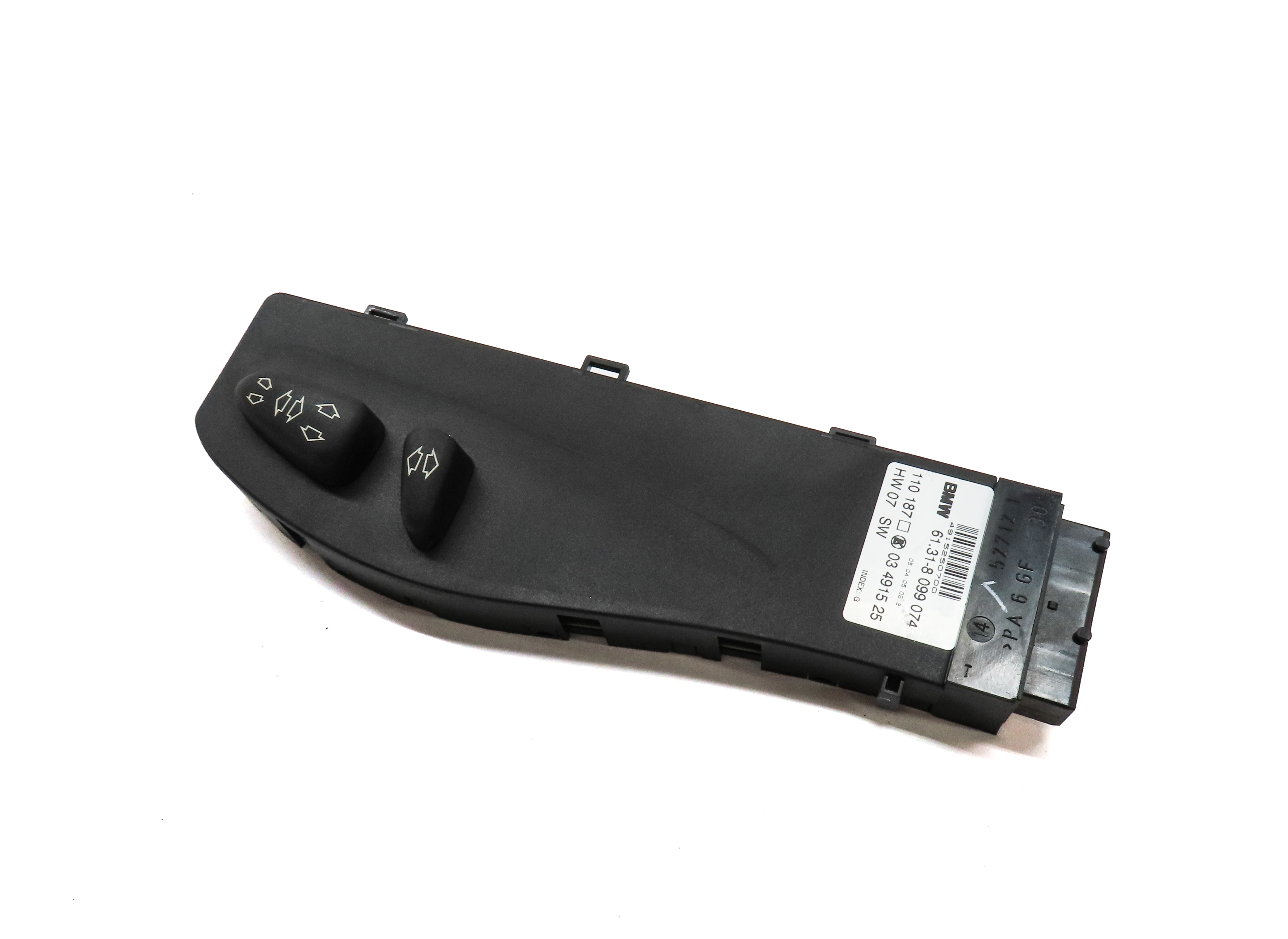 2005 BMW Z4 CONVERTIBLE (E85) FRONT RIGHT PASSENGER SEAT POSITION ADJUST SWITCH — exact item pictured